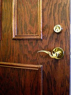 Fire-rated condominium suite entry door